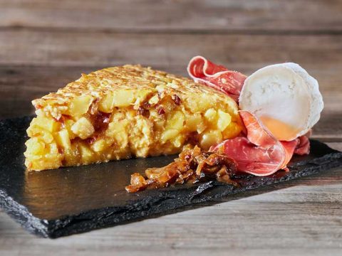 Trozo de tortilla de Las Tortillas de Europa