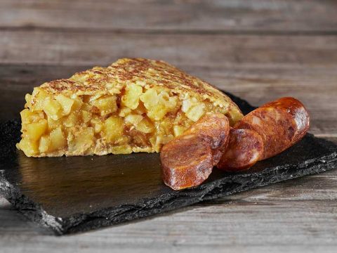 Trozo de tortilla de Las Tortillas de Europa