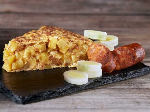 Trozo de tortilla de Las Tortillas de Europa