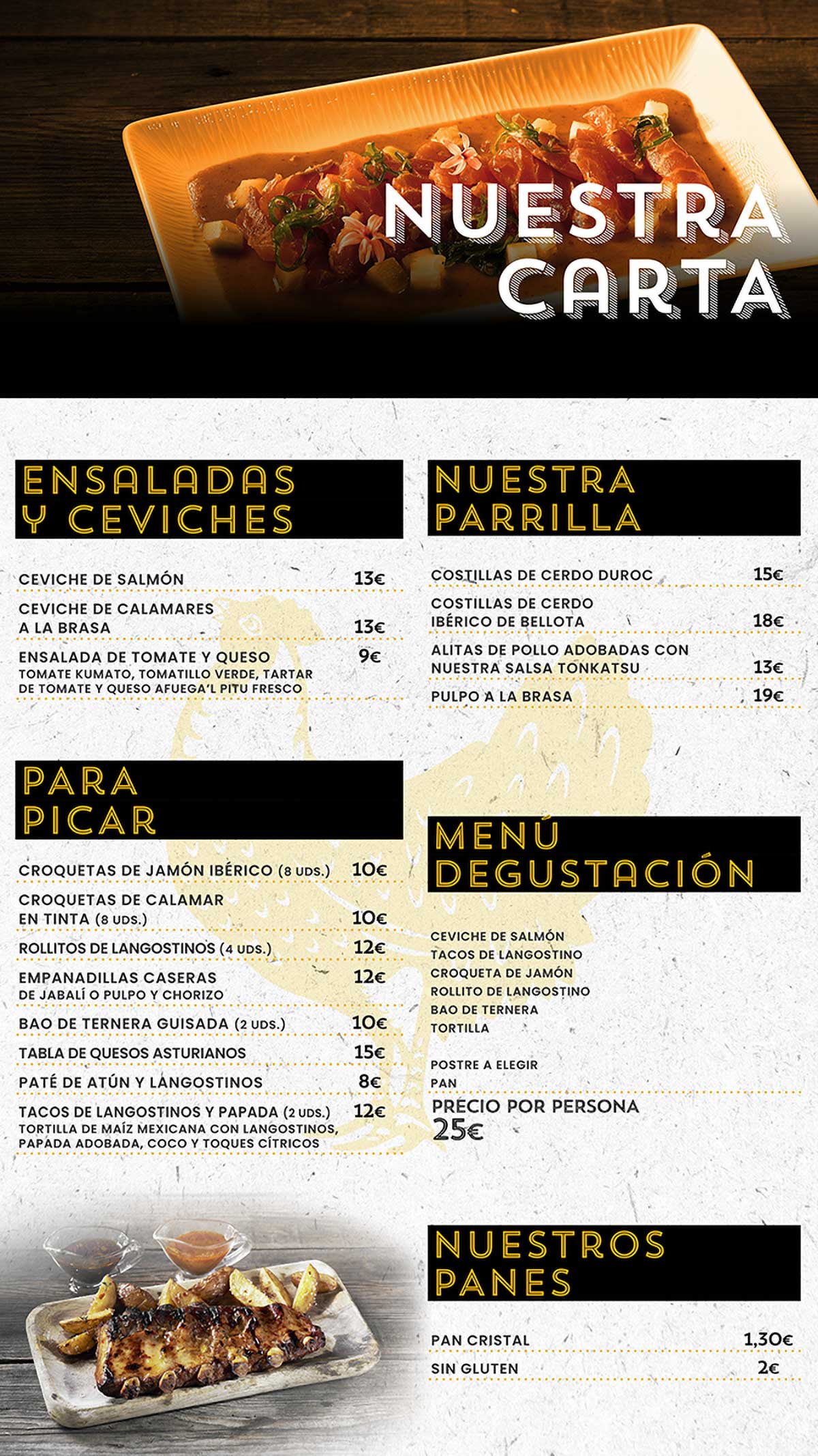 Carta Las Tortillas de Europa
