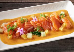 Ceviche de salmón Las Tortillas de Europa